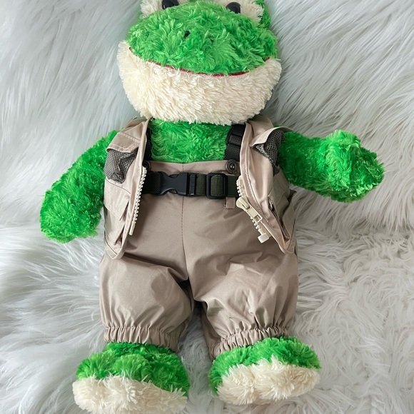 BUILD A BEAR FROG-FISHERMAN OUTFIT - 18" Plush - Picture 3 of 4